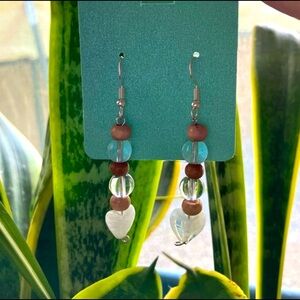 Elegant Heart Drop Earrings